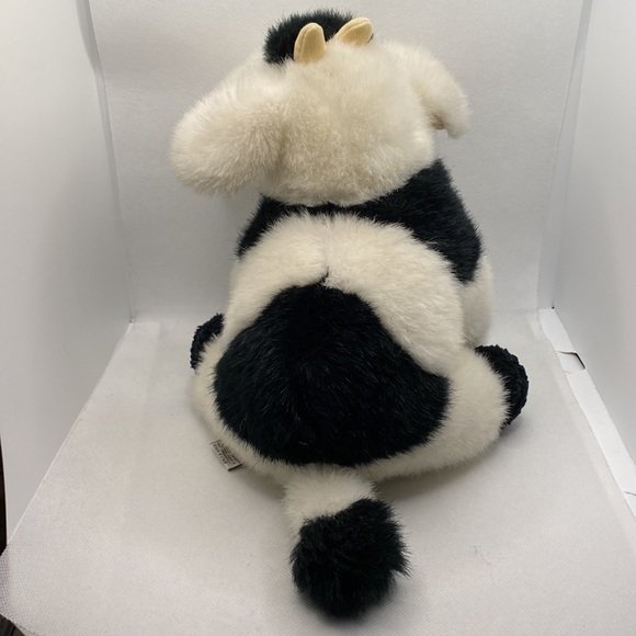 Gund Plush Cow With Brass Bell Soft Stuffed Animal 9” Toy Farm 1987 - Picture 10 of 12